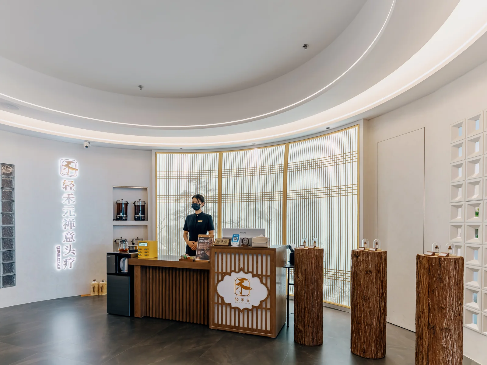 康养门店接待区域的空间摄影