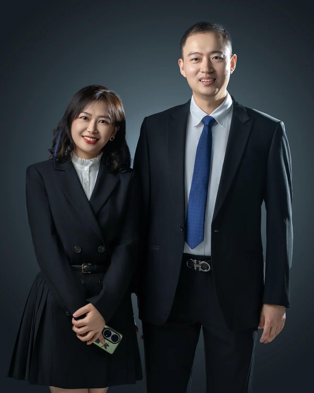 专业团队双人职业形象摄影